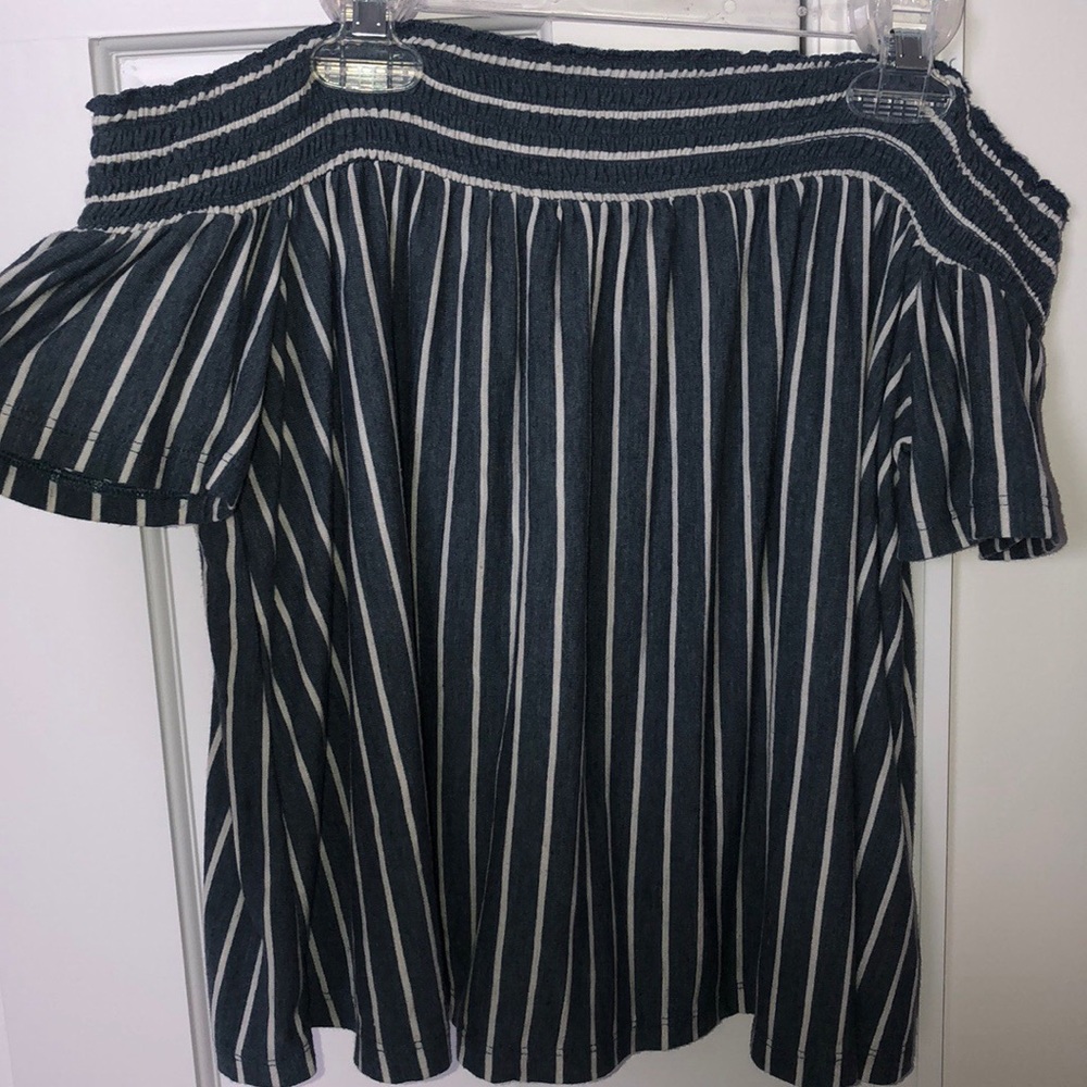 Striped Off-Shoulder Top